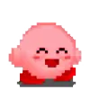 Стикер 51 🩷 Видео набор эмоджи по игре «Kirby»