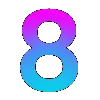😍 Эмодзи «Градиент, буквы, значки» для Telegram