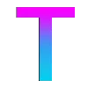 😍 Эмодзи «Градиент, буквы, значки» для Telegram