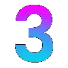 🧿 Эмодзи «Градиент, буквы, значки» для Telegram