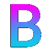 😘 Эмодзи «Градиент, буквы, значки» для Telegram