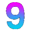 🛍 Эмодзи «Градиент, буквы, значки» для Telegram