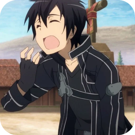 💇 Стикер «Kirito» для Telegram