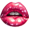 Стикер 26 💋 Набор эмоджи с губами