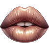 Стикер 35 💋 Набор эмоджи с губами
