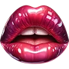 Стикер 48 💋 Набор эмоджи с губами
