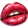 Стикер 24 💋 Набор эмоджи с губами