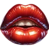 Стикер 15 💋 Набор эмоджи с губами