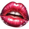 Стикер 27 💋 Набор эмоджи с губами