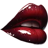 Стикер 2 💋 Набор эмоджи с губами