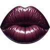 Стикер 55 💋 Набор эмоджи с губами