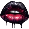 Стикер 51 💋 Набор эмоджи с губами