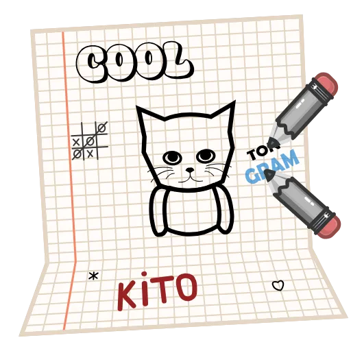 📝 Стикер «Kito» для Telegram