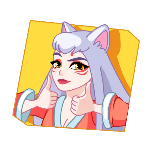 Стикер 3 Kitsune -