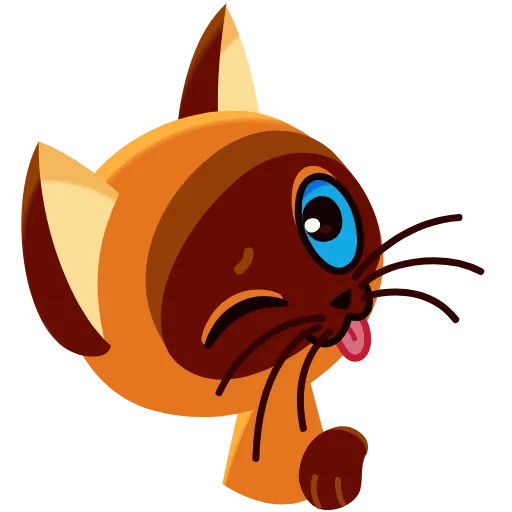 Стикер 12 Котёнок Гав