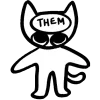 Стикер 46 𓃠 Kitty Marvartoo