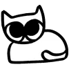 Стикер 21 𓃠 Kitty Marvartoo