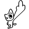 Стикер 7 𓃠 Kitty Marvartoo