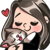 Стикер 12 Kitty Maya Big
