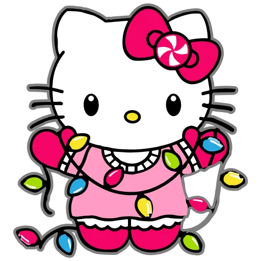 Стикер 35 Kitty Xmas