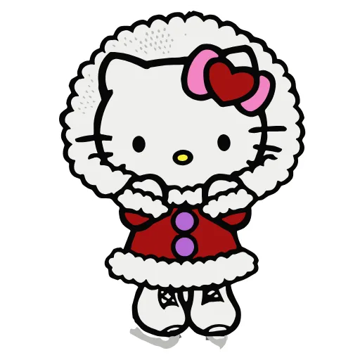 Стикер 12 Kitty Xmas