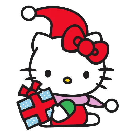 Стикер 28 Kitty Xmas