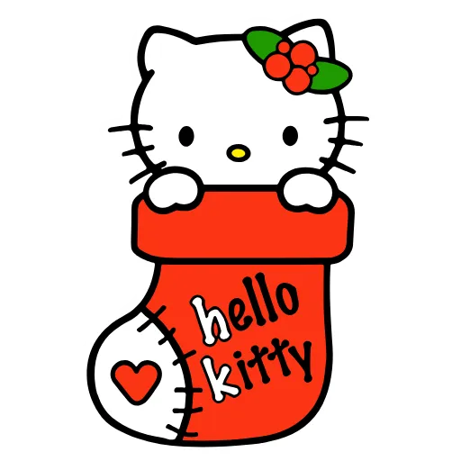 Стикер 13 Kitty Xmas