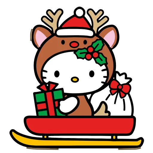 Стикер 26 Kitty Xmas