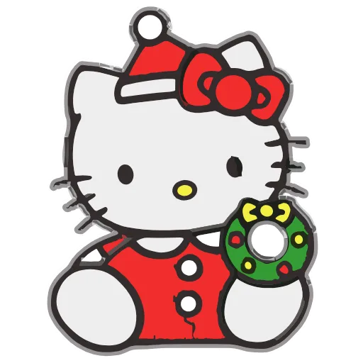 Стикер 20 Kitty Xmas
