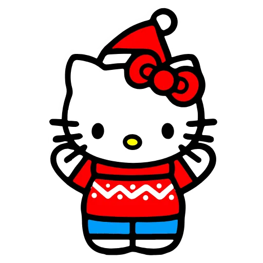 Стикер 25 Kitty Xmas