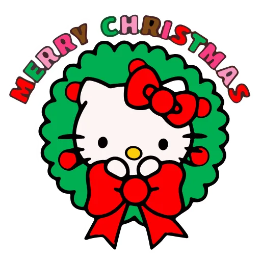 Стикер 15 Kitty Xmas