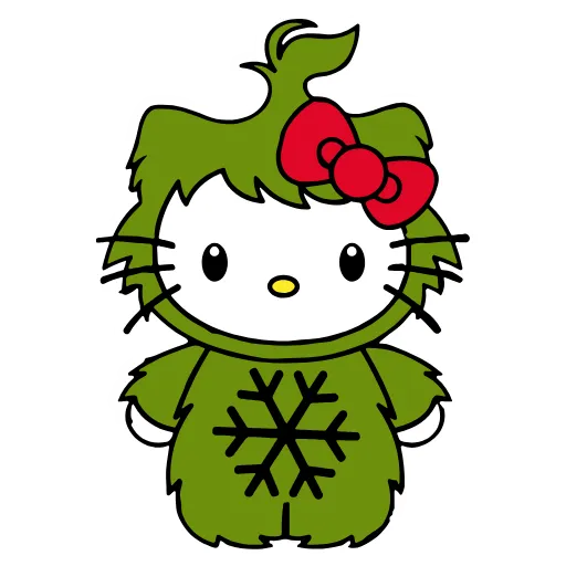 Стикер 30 Kitty Xmas