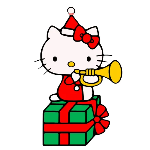 Стикер 16 Kitty Xmas