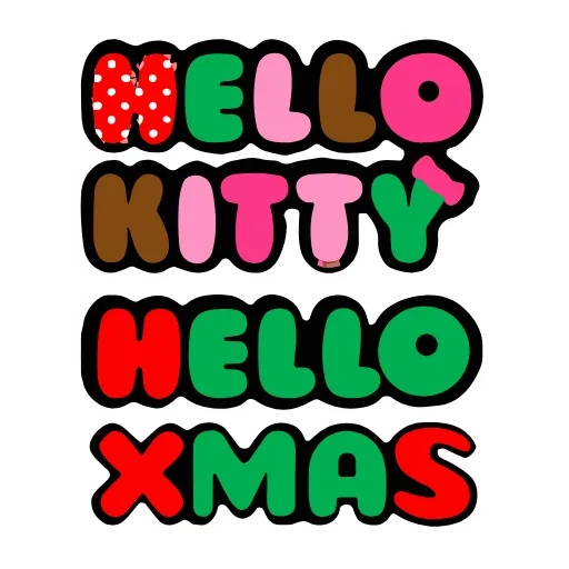 Обложка набора Kitty Xmas