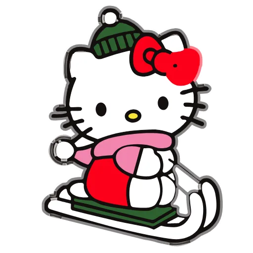 Стикер 21 Kitty Xmas