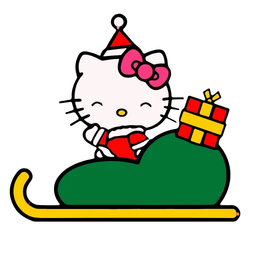 Стикер 17 Kitty Xmas