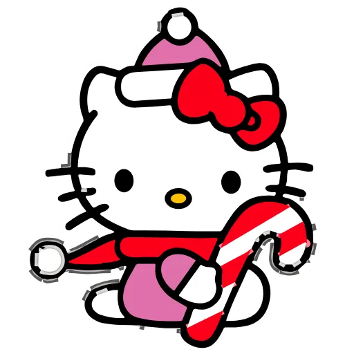 Стикер 24 Kitty Xmas