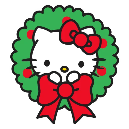 Стикер 10 Kitty Xmas