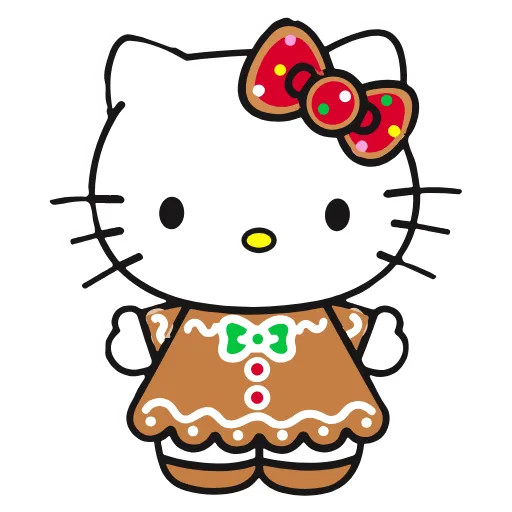 Стикер 5 Kitty Xmas