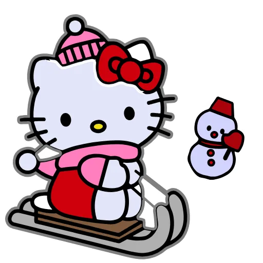 Стикер 46 Kitty Xmas
