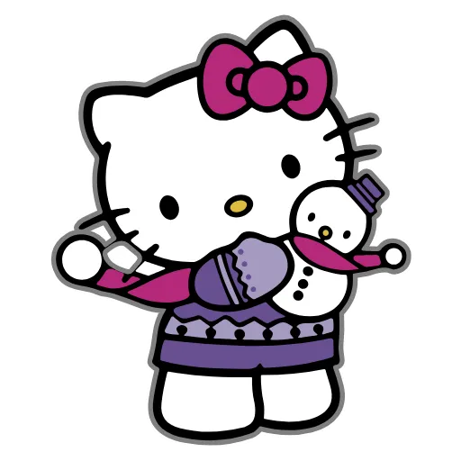 Стикер 19 Kitty Xmas