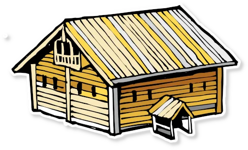 🏠 Стикер «Архитектура Кижи» для Telegram