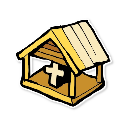 🏠 Стикер «Архитектура Кижи» для Telegram