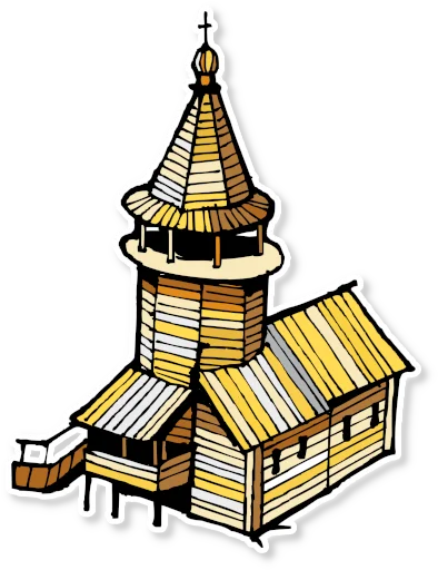 ⛪️ Стикер «Архитектура Кижи» для Telegram