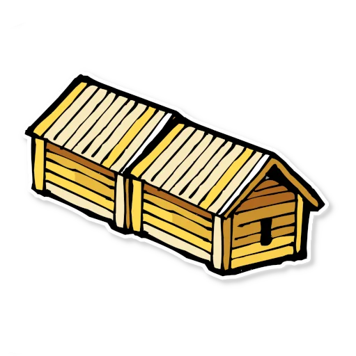 🏠 Стикер «Архитектура Кижи» для Telegram
