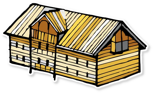 🏠 Стикер «Архитектура Кижи» для Telegram