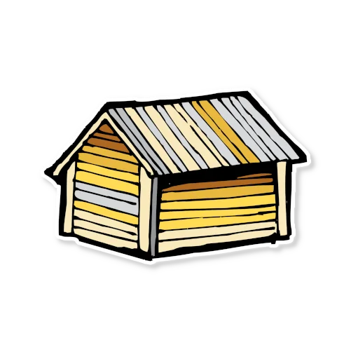🏠 Стикер «Архитектура Кижи» для Telegram