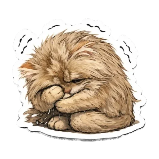 😖 Стикер «Клубок» для Telegram