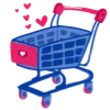 🛒 Эмодзи «Синие буквы, пингвинчики и значки» для Telegram