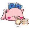 🐖 Эмодзи «Синие буквы, пингвинчики и значки» для Telegram